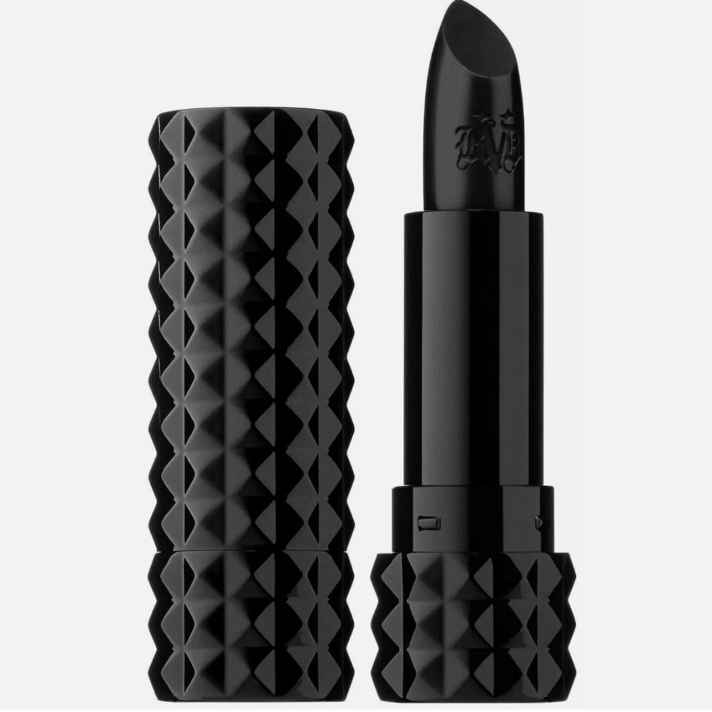 Kat Von D Studded Kiss Slayer Creme Lipstick Matte Black New KVD, Discontinued - Picture 4 of 5